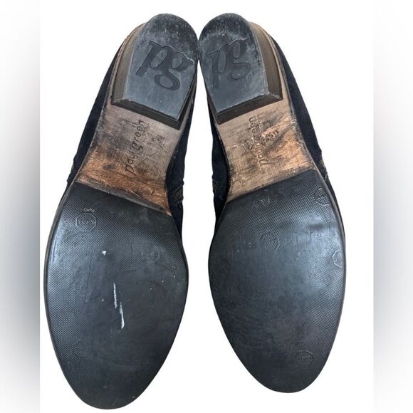 Paul Green Black Suede Jillian Ankle Booties - Picture 10 of 13